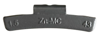 FE ADHESIVE WHL WEIGHTS 2.5 OZ 1.MATERIAL: ZINC